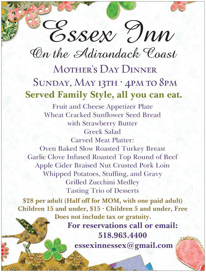 Mother's Day at the Essex Inn Details