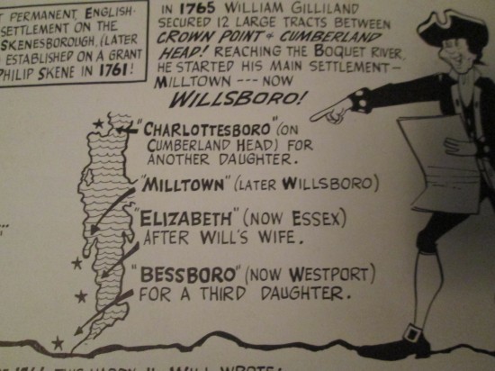 Map of Gilliland Townships (Credit: Our Champlain Story by Sid Couchey)