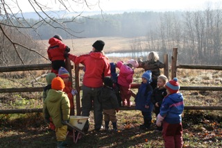Lakeside children outside  (Image courtesy of Lakeside School)