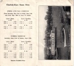 Vintage Essex-Charlotte ferry brochure