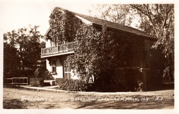 Noble Library, Essex, NY (Postcard)