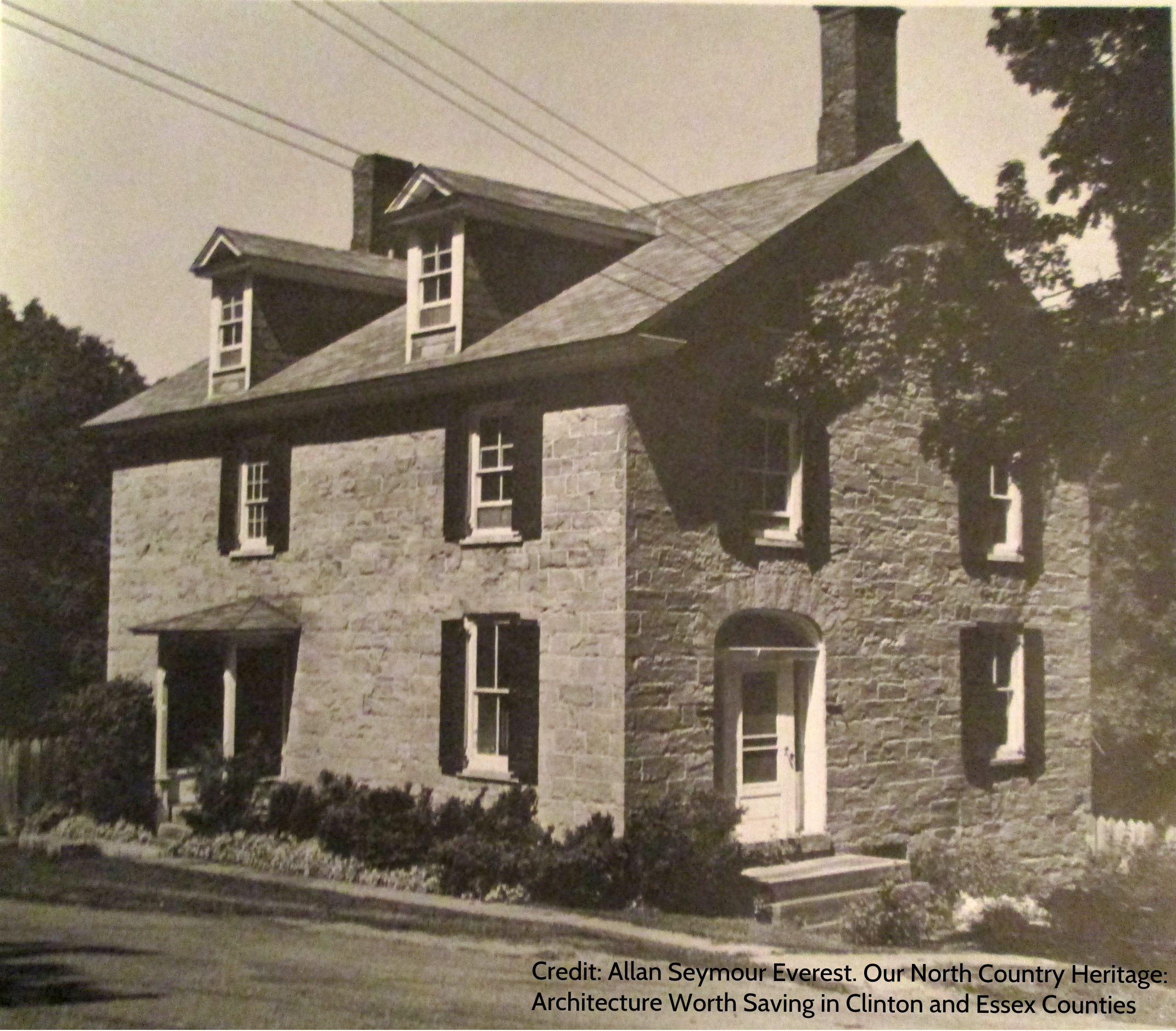Dr. Samuel Shumway House, Essex, NY (Image Credit: Allan Seymour Everest. Our North Country Heritage: Architecture Worth Saving in Clinton and Essex Counties. 130)