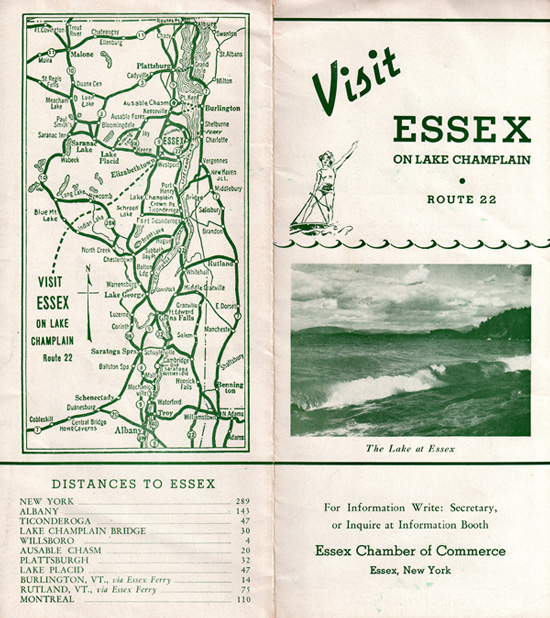 Visit Essex, NY Vintage Brochure