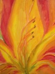 Day Lily, by Reni Kuhn (acrylic)
