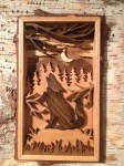 Adirondack Wolf, by Joseph Robinson (wood carving)