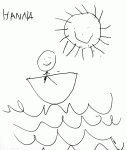 Hanna’s Essex boat doodle.