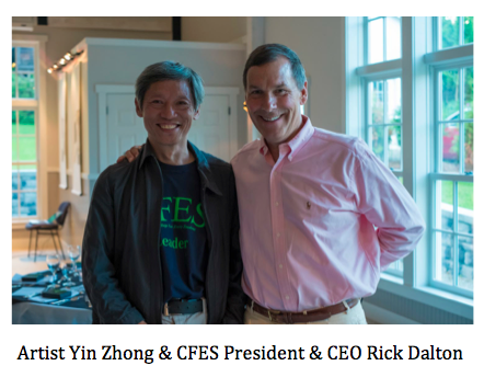 Artist Yin Shong and CFES President & CEO Rick Dalton