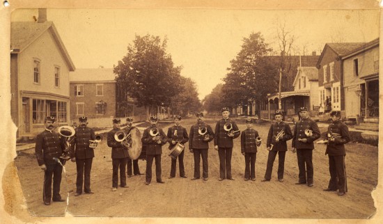 Marching Band on Main Street, Essex, NY