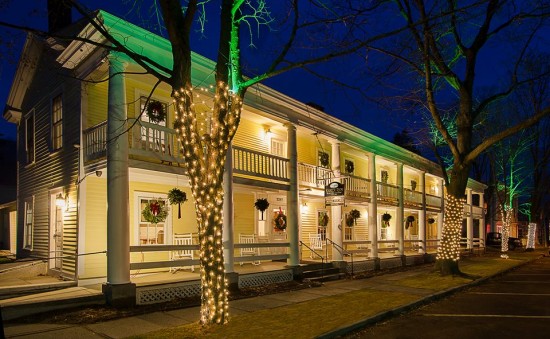 Essex Inn decorated for the holidays