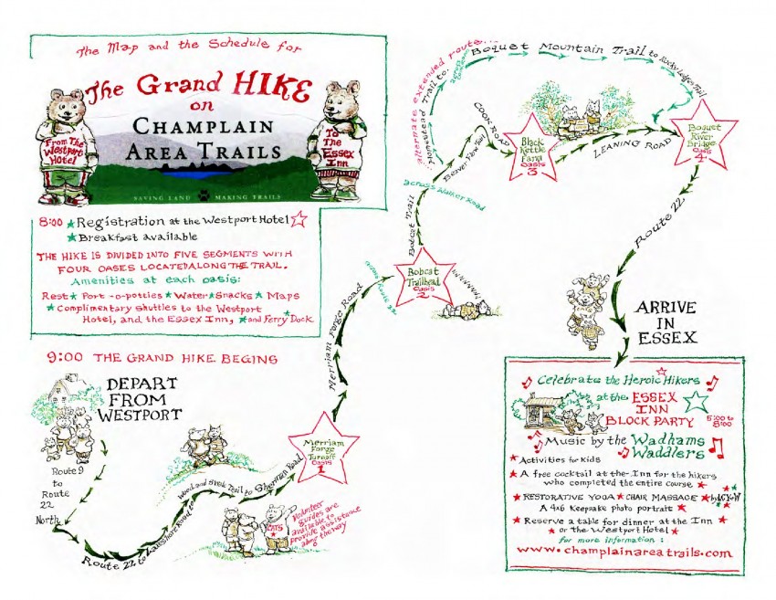 CATS Grand Hike Map (Map illustrated by Steven Kellogg)