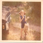 Jodi Skyes (age 10) at the camp.