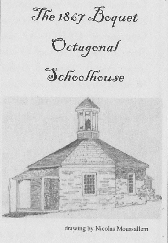 Boquet Schoolhouse drawing by Nicolas Moussallem (Credit: ECHO Pamphlet)