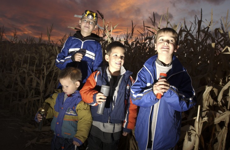 Maze by Moonlight and Garrison Ghost Tours at Fort Ticonderoga provide family fun of historic proportions this October! (Credit: Fort Ticonderoga)