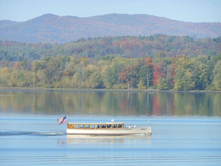 Fort Ticonderoga announced today that it has acquired the Carillon cruise boat, a 60 foot replica 1920s 1000 Islands cruise boat. Plans are underway for 2015 waterway tours and programs at Fort Ticonderoga. (Credit: Fort Ticonderoga)