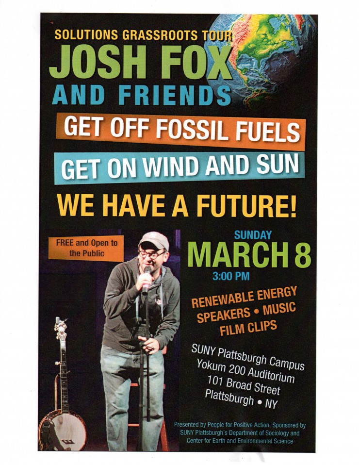 The Solutions Grassroots Tour with Josh Fox & Friends (flyer)