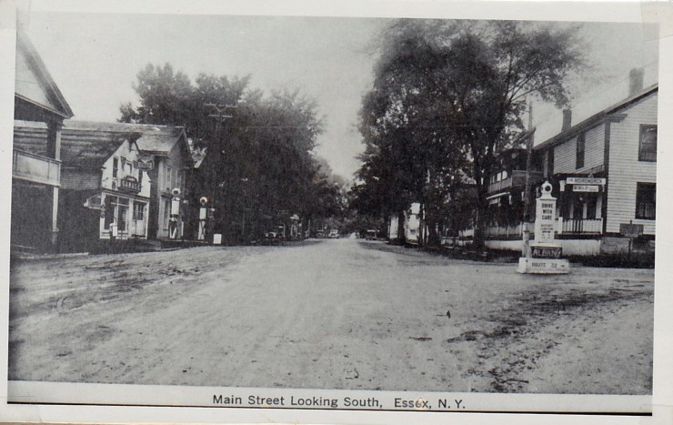 Main Street Looking South, Essex, NY (Credit: Unknown; Shared by Susie Drinkwine)