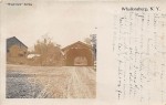 Vintage Postcard: Covered Bridge in Whallonsburg, NY (Credit: N.F. Dickens Photo Co., Schenectady, NY)