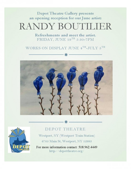 Depot Theatre Gallery Randy Boutilier Opening Poster
