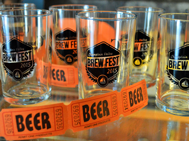 A ticket into the Champlain Valley Brew Fest includes 12 tasting tickets, a $5 food voucher, tasting glass and live entertainment. (Photo by Teah Dowling)