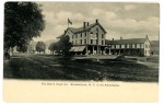 Vintage postcard of the Deer's Head Inn in Elizabethtown, New York
