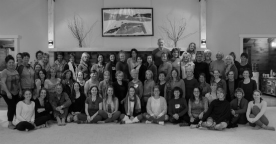 Group photo of attendees at the 2015 Up North Yoga Conference (Credit: ZVD Photography)