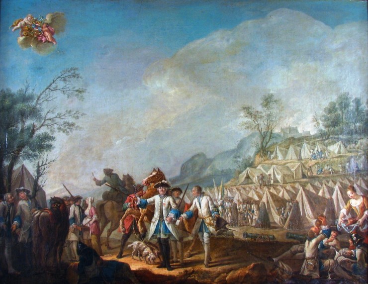 Image of the Fort Ticonderoga Museum’s newest acquisition, one of the very few surviving contemporary images of French regiments that saw service in North America.