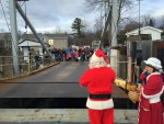 The Magic of Christmas in Essex 2015: Santa & Mrs. Claus arrive in Essex on the ferry