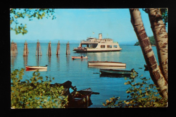 1950s MV Adirondack Ferry at Port Kent - FRONT