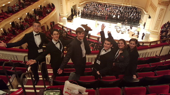 Willsboro Students on Carnegie Hall Trip (Credit: Jennifer Moore)