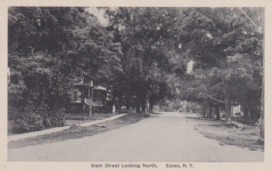 Vintage Postcard: Main Street Looking North, Essex, NY