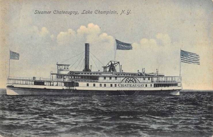 Vintage Postcard: Steamer Chateaugay, Lake Champain, NY