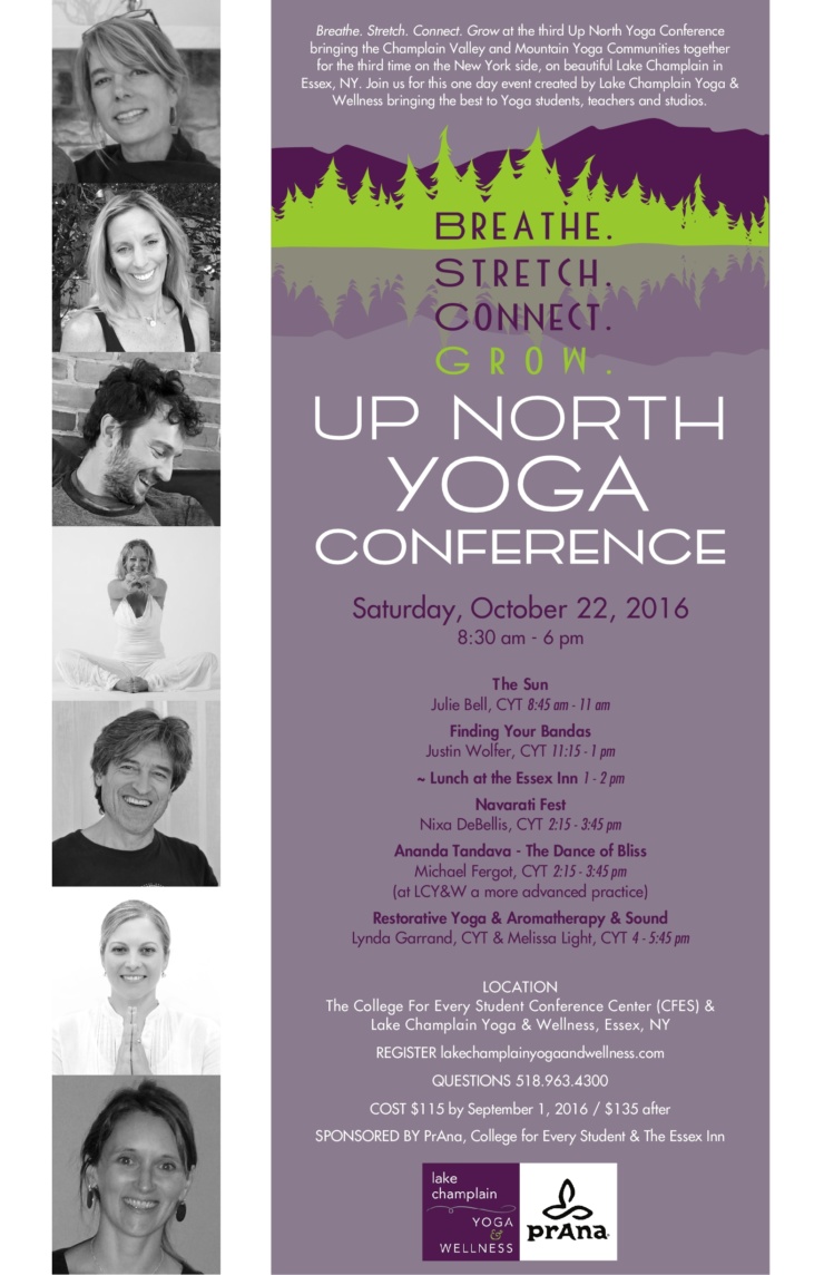 Up North Yoga Conference 2016 Poster