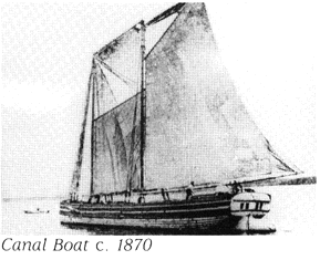Lake Champlain Canal Boat c. 1870 (Source: Historic Essex)