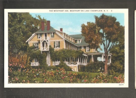 Vintage Postcard: The Westport Inn, Westport on Lake Champlain, NY