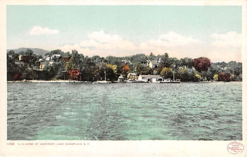 Vintage Postcard: Westport Waterfront circa 1907