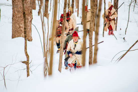 Fort Ticonderoga’s Battle on Snowshoes Re-enactment will be presented January 21, 2017. (Credit: Fort Ticonderoga)
