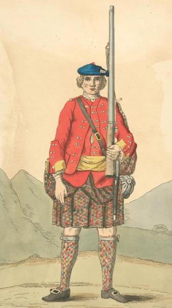 Soldier of 42rd regiment 1742