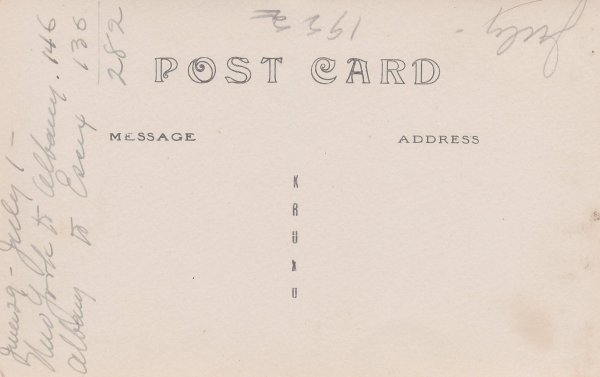 Vintage Postcard: Drive Along Shore, Essex on Lake Champlain, NY (back)