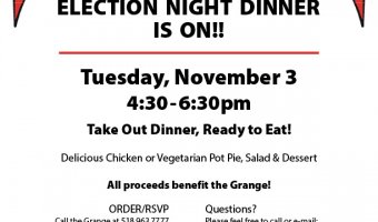 election night dinner poster 2020