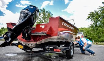 Boat stewards serve on the frontlines to prevent the spread of invasive species in Adirondack waterways.