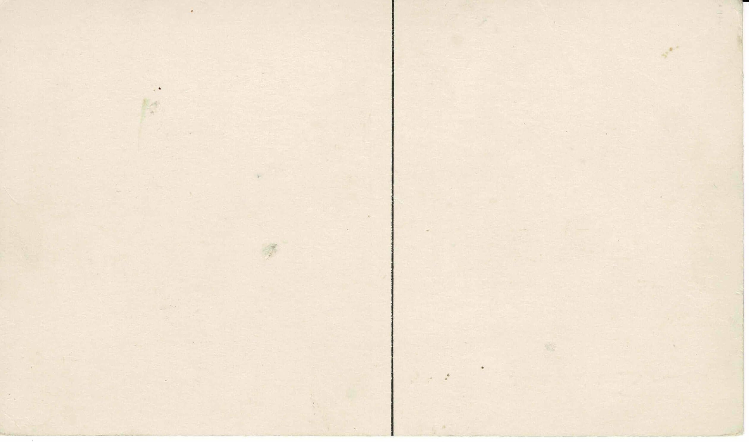 Bonnie Tryst, Essex, NY sketch on postcard (back)