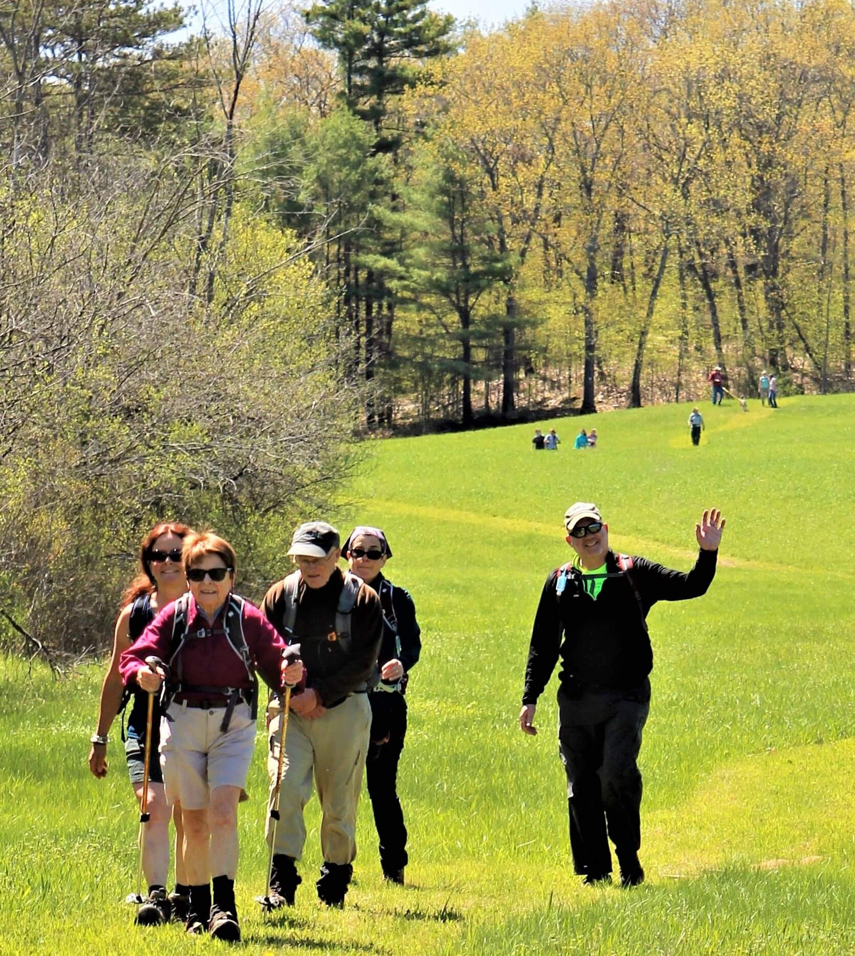 Hikers on the Viall's Crossing Trail. (Credit: CATS)